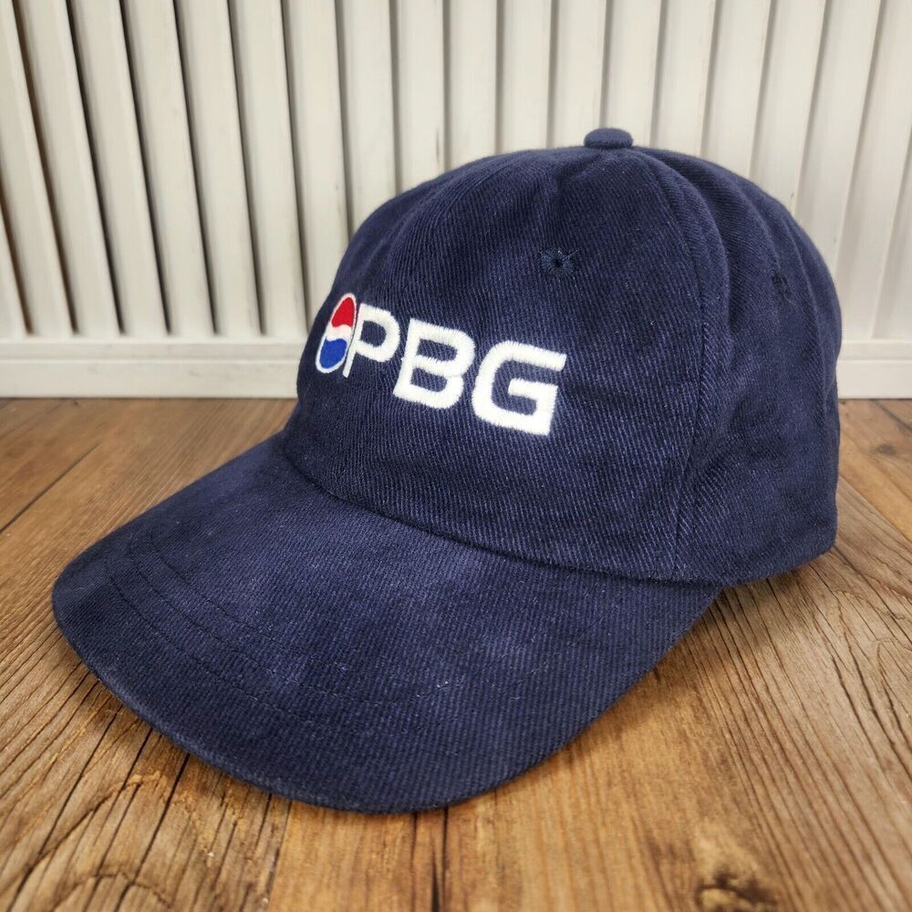 VTG PBG 1st Anniversary 2000 Strapback Hat Cap Blue Pepsi Bottling Group Brand
